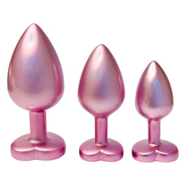 Dream Toys Gleaming Love Plug Set Matte Pink