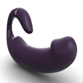 Tracy's Dog C Shape Double-Ended Dildo Vibrator Purple