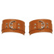 Zado Leather Wrist Cuffs 2030705 Brown