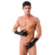 Rimba Latex Play Gloves Short Black