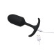 Heavy Hitters Vibrating Weighted Silicone Anal Plug Large Black