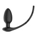 Nexus Tornado Rotating Plug with Cock & Ball Rings Black