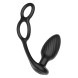 Nexus Tornado Rotating Plug with Cock & Ball Rings Black