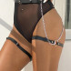 Subblime Fetish Leather Belt Harness Black